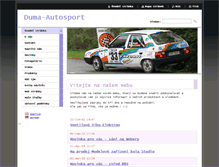 Tablet Screenshot of duma-autosport.cz